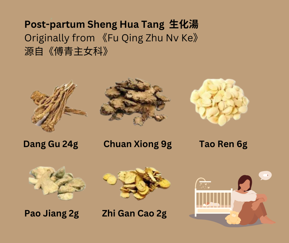 Sheng Hua Tang for post-partum care